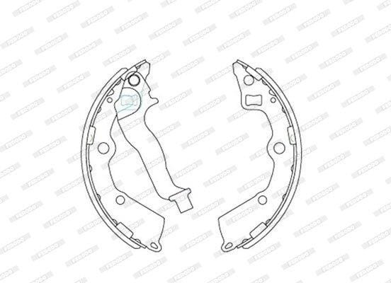 FSB4025SA Ferodo Brake Shoe 1024 FSB4025SA – fits Kia Picanto