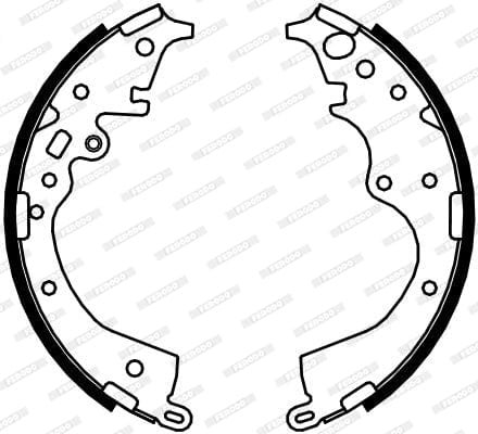 FSB4122 Ferodo Front Brake Shoes FSB4122 – fits Toyota Quantum