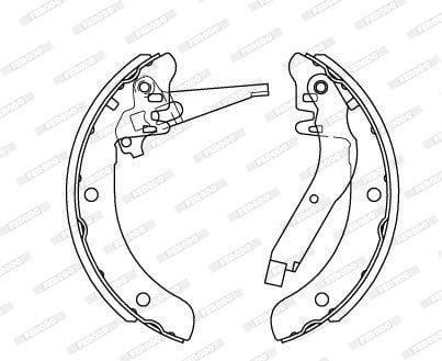 FSB4231 Ferodo Front Brake Shoe FSB4231 – fits Toyota Corolla