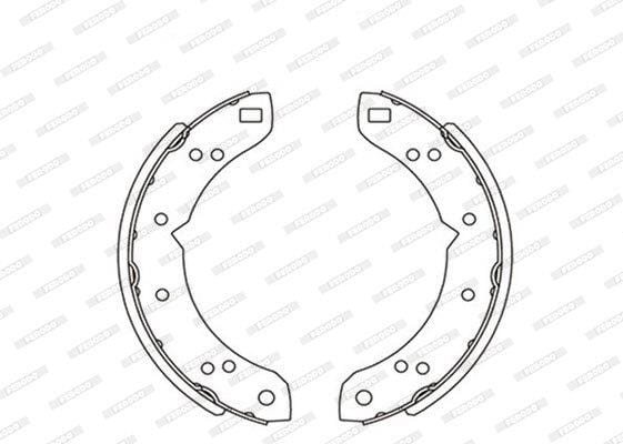 FSB4233 Ferodo Brake Shoe 732 FSB4233 – fits Ford Escort