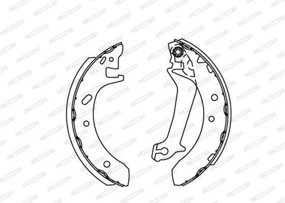 FSB4234 Ferodo Brake Shoe 583 FSB4234 – fits Ford Bantam