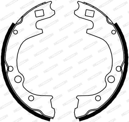FSB613 Ferodo Brake Shoe 635 FSB613 – fits Hyundai Bakkie