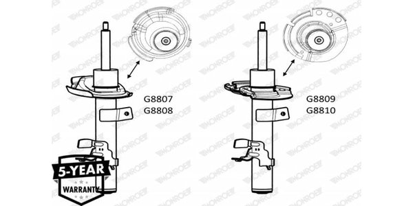 G8809 Monroe Front Right Shock Absorber G8809 – fits Ford Kuga