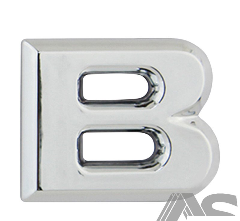 L-B Autogear Chrome Letter B L-B