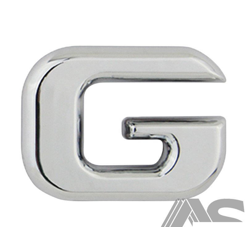 L-G Autogear Chrome Letter G L-G
