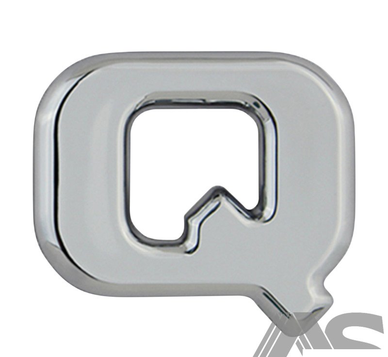 L-Q Autogear Chrome Letter Q L-Q