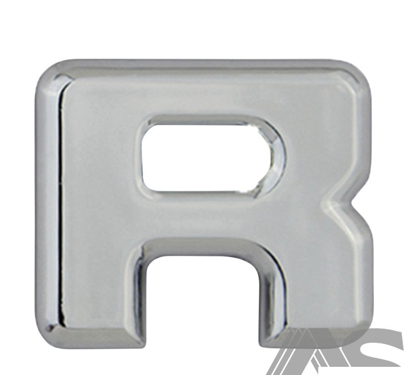 L-R Autogear Chrome Letter R L-R