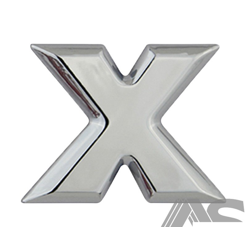 L-X Autogear Letter Chrome X L-X