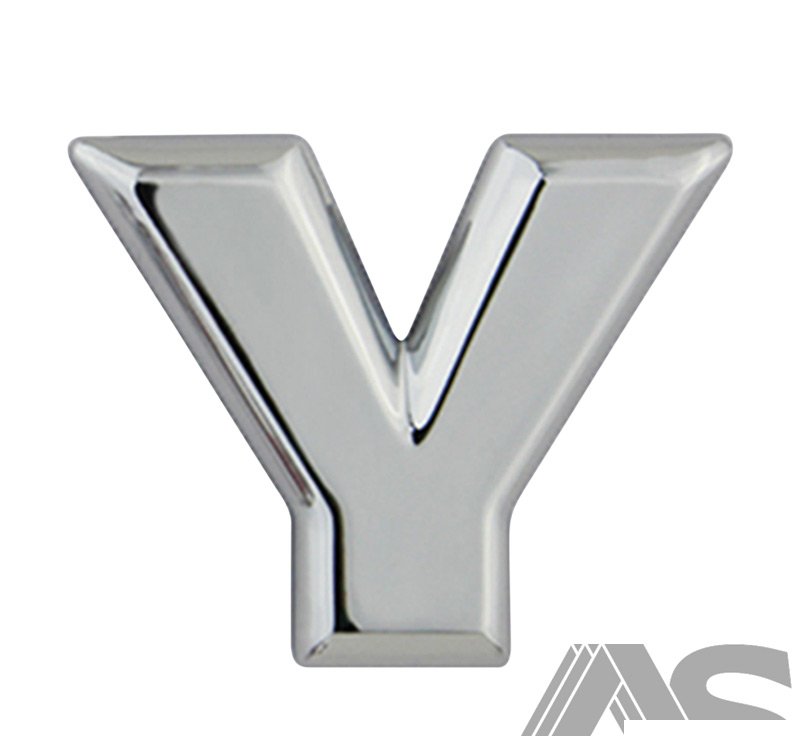 L-Y Autogear Chrome Letter Y L-Y