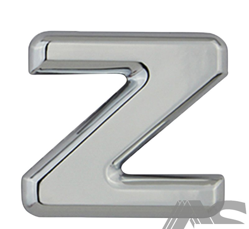 L-Z Chrome Letter Z L-Z