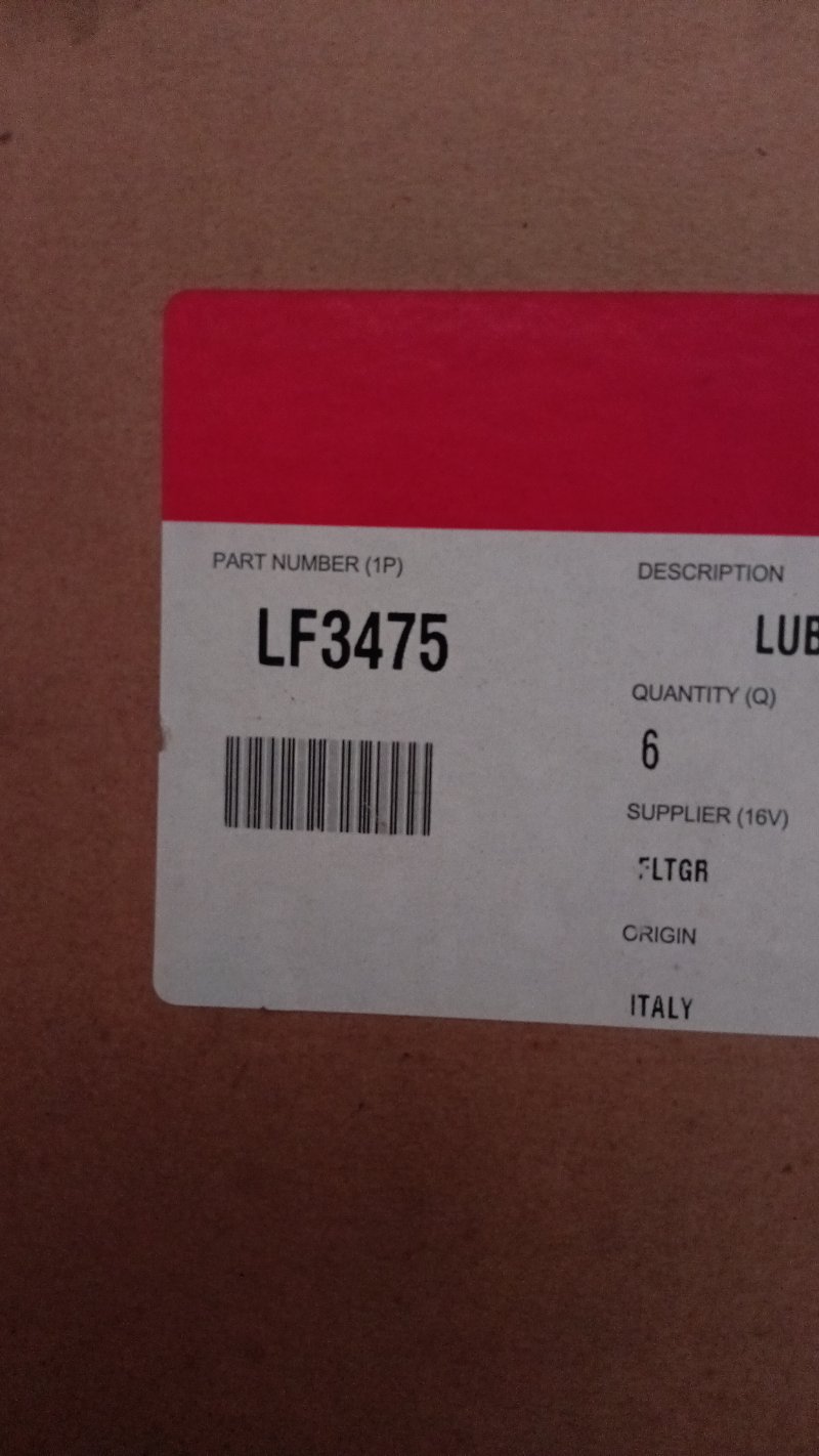 LF3475 Filters - OIL FILTER