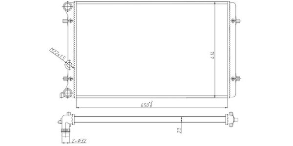 M6508302 Neptune Rad VW Golf/Jetta 4 M6508302