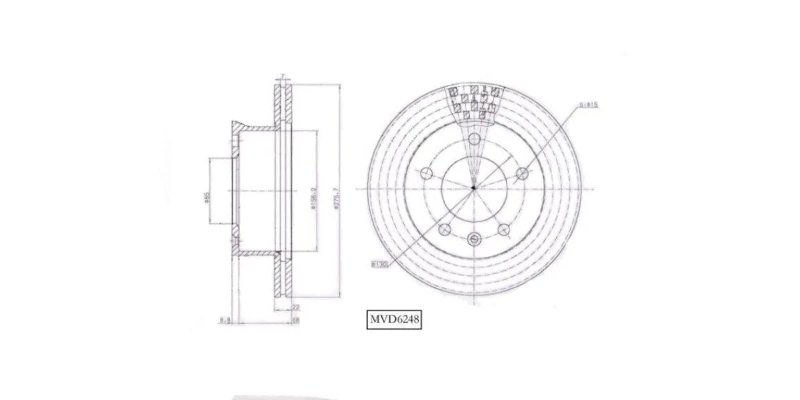 MVD6248 Motopart Front Brake Disc MVD6248 – fits Mercedes-Benz Sprinter