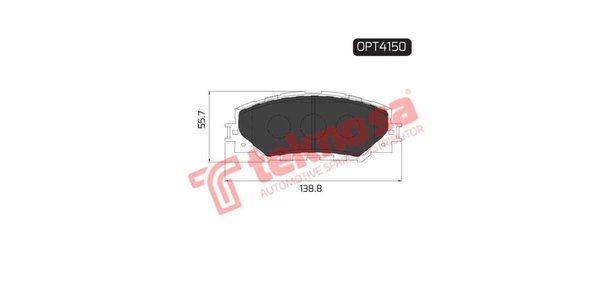OPT4150 Optima Brake Pads OPT4150 – fits Toyota Aurisx