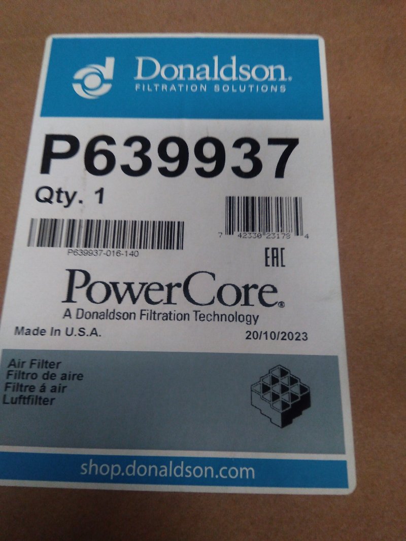 P639937 Donaldson Primary Obround Air Filter P639937