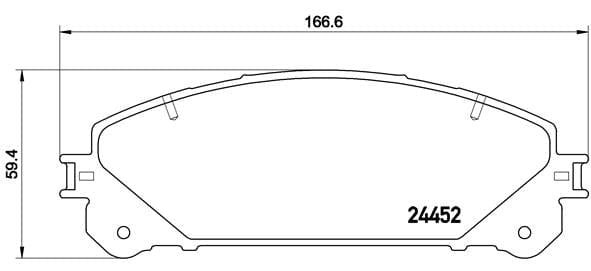 P83145 Front Brake Pads P83145 – fits Toyota RAV and Lexus