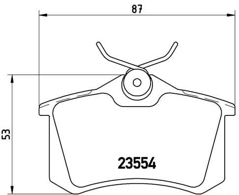 P85020 Disc Pads Rear - VW Golf 1991-2016 & others - Brembo P85020
