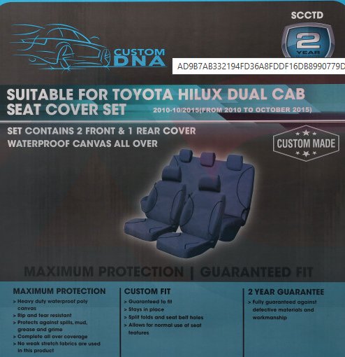 SCCTD Outerlimit 11PC Grey Hilux Dual SCCTD