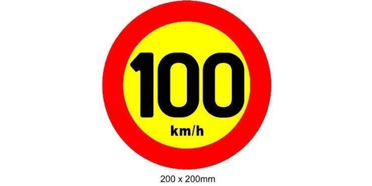 SS100-L Speed Sign Large 100km SS100-L