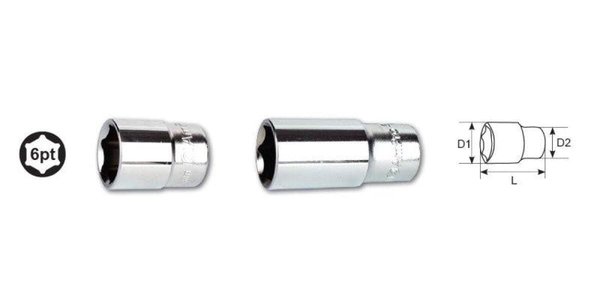 T335427 Ampro 1/2 Drive 27mm 6-Point Socket T335427