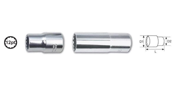 T335566 Ampro 1/2 Drive X 16mm 12PT T335566