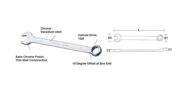 T40123 Amprosa 23mm Combination Wrench T40123