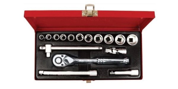 T45216 Hand Tools, Socket Sets, Sockets, Ratchets, Bars & Bits "16PC T45216