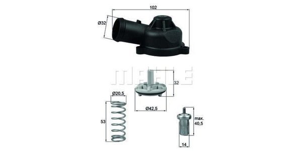 TI24483D Mahle Thermostat 83 Deg TI24483D – fits VW Polo