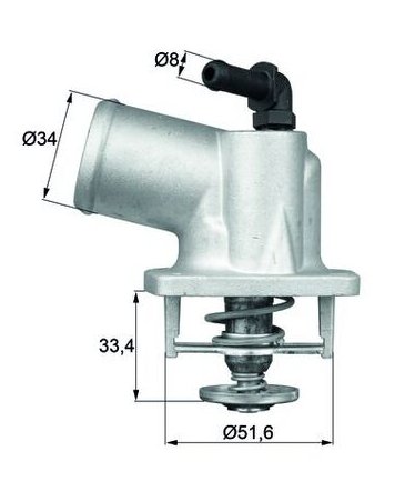 TI5492D Mahle Thermostat 92 C with Seal TI5492D – fits Opel Astra