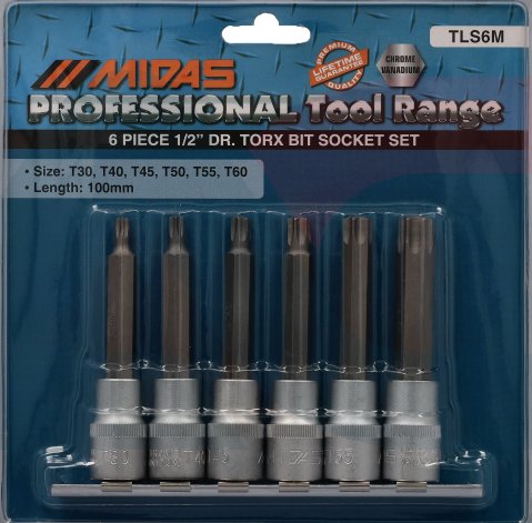 TLS6M Midas Torx Socket 6P TLS6M