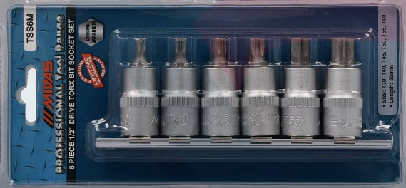 TSS6M Midas Torx Socket 6P TSS6M