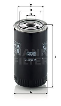 W95018 Filters - OIL FILTER