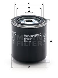 WK81580 Filters - FUEL FILTER