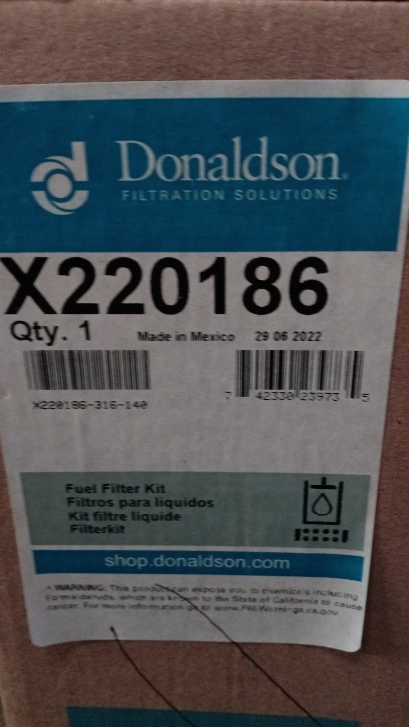 X220186 Donaldson Fuel Filter Kit X220186